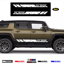 For GMC HUMMER EV SUV Fracture Graphics The Beast Car Body Side Decals Stickers