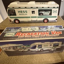 Hess 1998 Recreation Van w/ Dune Buggy & Motorcycle, Gas & Oil, w/ Box