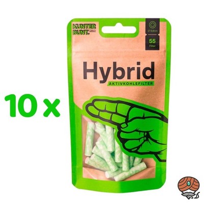10 x Hybrid Supreme *Lime* Aktivkohlefilter im 55er Beutel 6,4mm