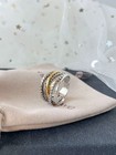David Yurman Women's 925 Sterling Silver Crossover Wide Ring With Box size 8 — photo 1