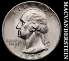 1950-S Silver Washington Quarter - Choice Gem Brilliant Unc  Lustrous  #i7629