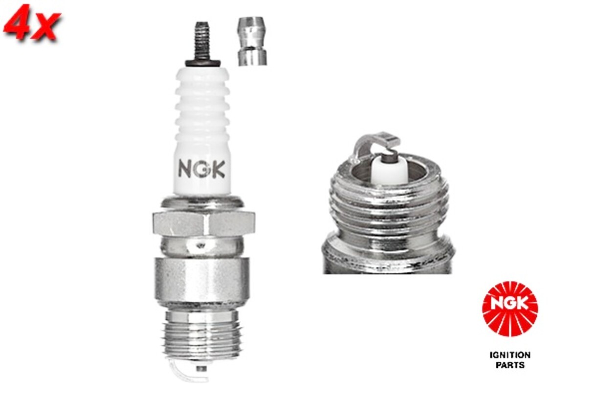 NGK 4x Spark Plug For FORD Escort II Granada P 100 I Taunus 70-92 90098-20145