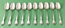 Oneida Ltd 1881 Rogers ARBOR ROSE Pattern 18/8 Stainless 6" TEASPOONS Set of 10