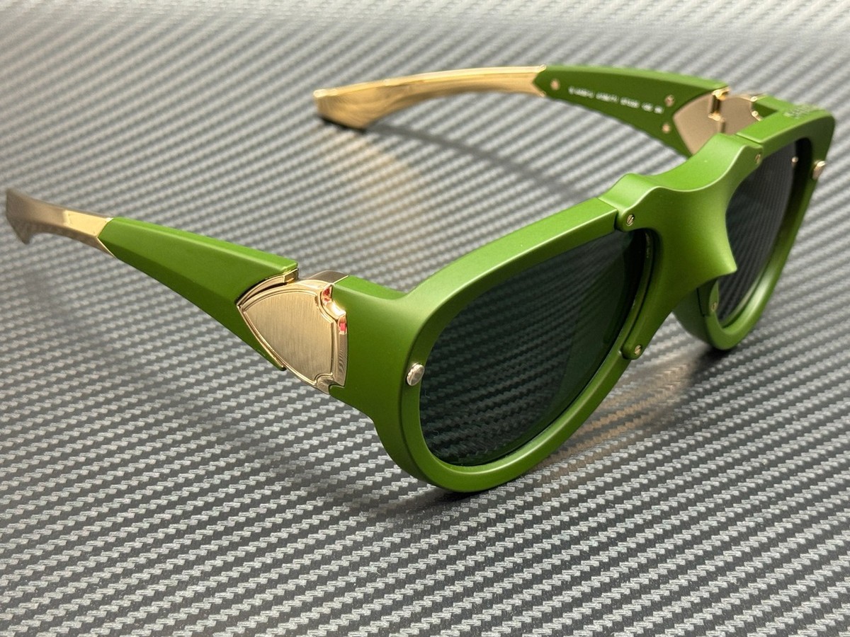 BURBERRY BE4433U 413871 Rubber Green Dark Unisex 57 mm Sunglasses