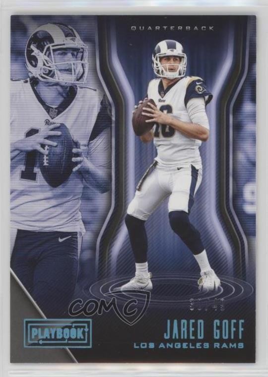 2018 Panini Playbook Platinum /49 Jared Goff #89 o7m