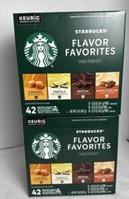 2x Starbucks Naturally Flavored Variety Pack Keurig K-Cup Coffee Pods 42 ct Ea.
