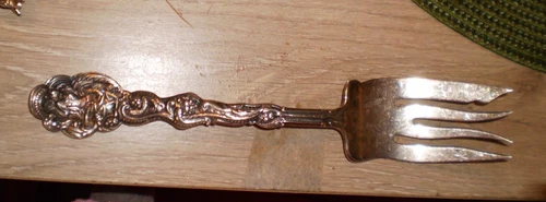 Sterling Silver lot Gorham Versailles 1888 large Cold Meat Fork 102gr  NO Scrap