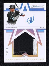 2021 Panini Flawless Star Swatch Signatures 1/25 Jesus Sanchez #SSS-JS Auto 1a4z