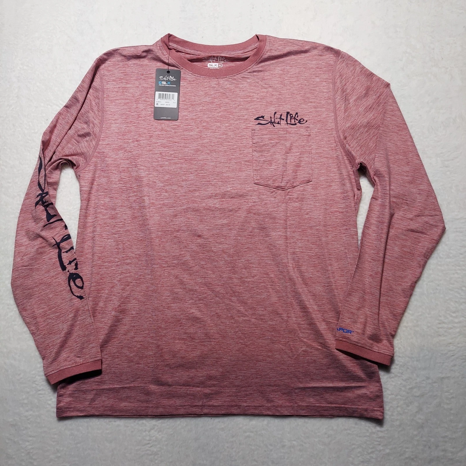 Salt Life SLX Performance Shirt Mens XL Red NWT Long Sleeve Pocket Tee SLM6324
Opens in a new window
