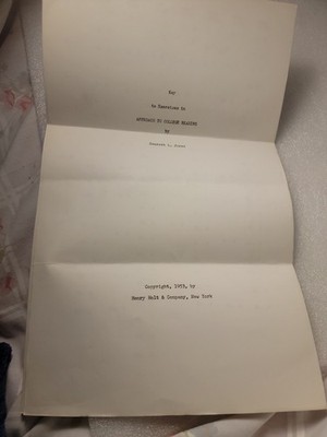 ''Key to Exercises in Approach to College Reading'' (1953) by Everett L. Jones,...