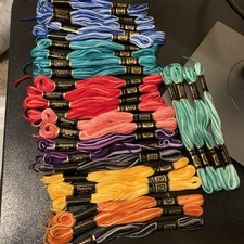 Designs for the Needle Embroidery Thread Multiple Colors Lot of 29 Skeins