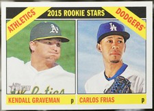 2015 Topps 2015 Rookie Stars (Carlos Frias / Kendall Graveman) RS, RC #392 NM