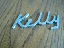 KELLY Dealership Emblem Logo Advertisement Car Nameplate Dealer Metal - Large