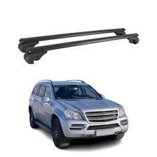 Dachtr&auml;ger f&uuml;r Mercedes GL X164 2006-2012 Gep&auml;cktr&auml;ger Grundtr&auml;ger Alu Schwarz