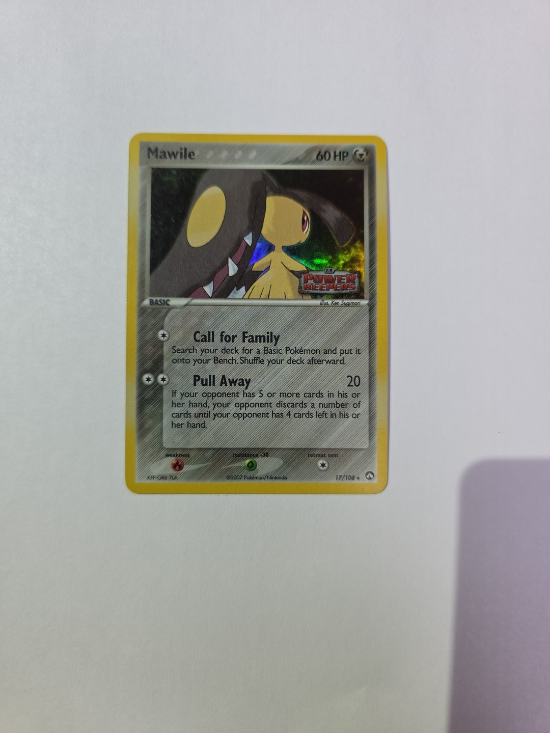 Pokémon Mawile TCG Card 17/108 EX Power Keepers Reverse Holo
