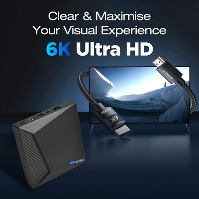 Brand New 2026 We2USat K3 6K Android Box Smart WiFi Voice Remote TV Box Player