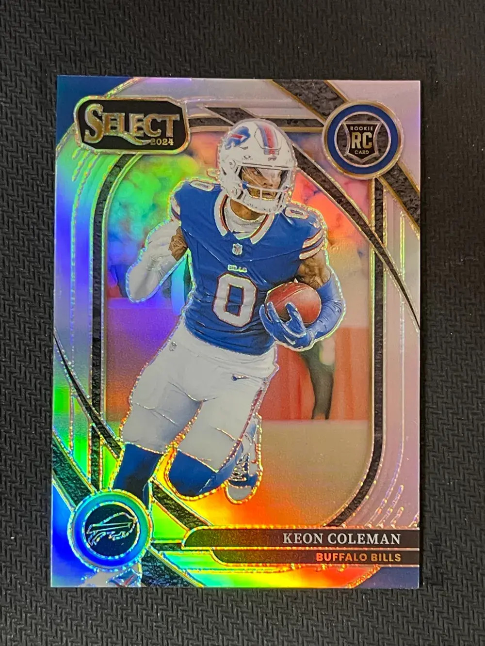 2024 Panini Select - Club Level Keon Coleman #280 Silver Prizm Bills (RC) JP