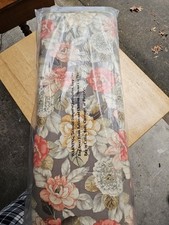 Waverly Ream Cotton Floral Fabric Dark Garden Cocoa 8 Yards x 45 in NIP