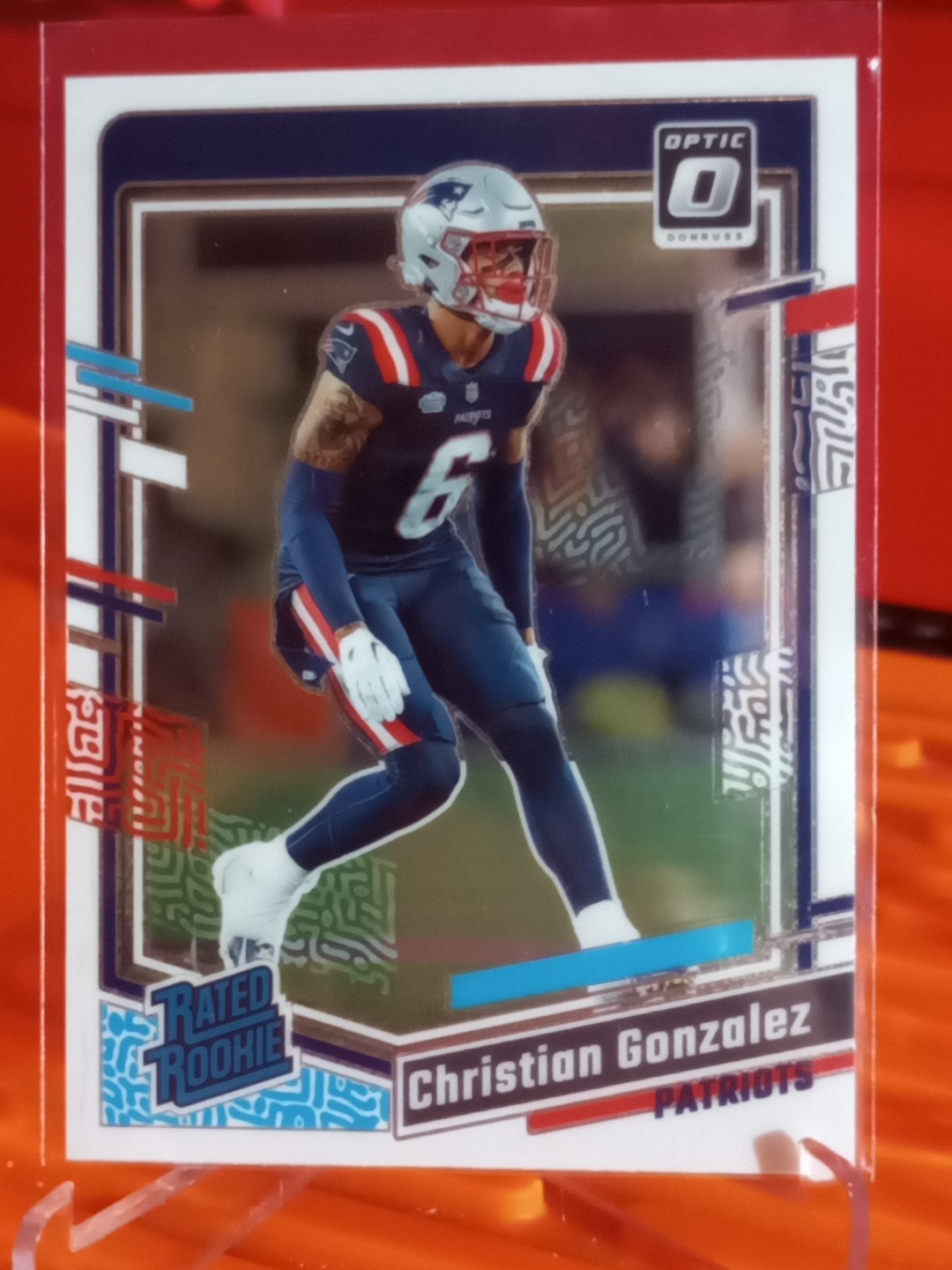 2023 Donruss Optic Christian Gonzalez RC Base Rated Rookie #274 Patriots