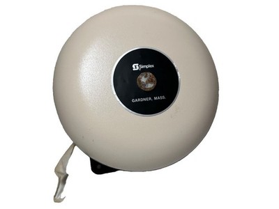Simplex 2901-9061 Fire Alarm 6'' Bell Beige White (NEW IN BOX)