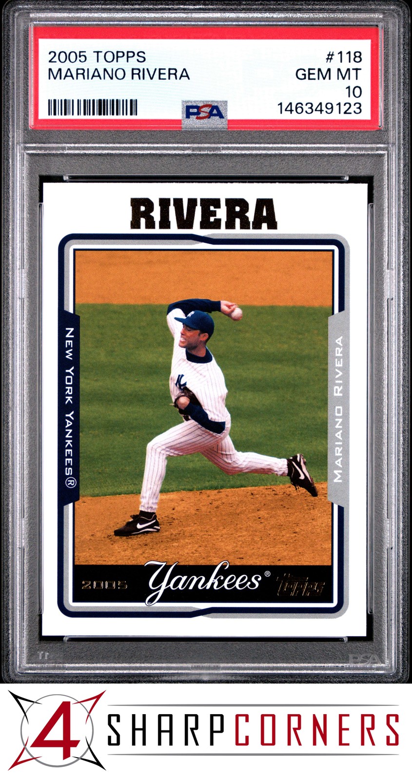 2005 TOPPS #118 MARIANO RIVERA YANKEES HOF PSA 10