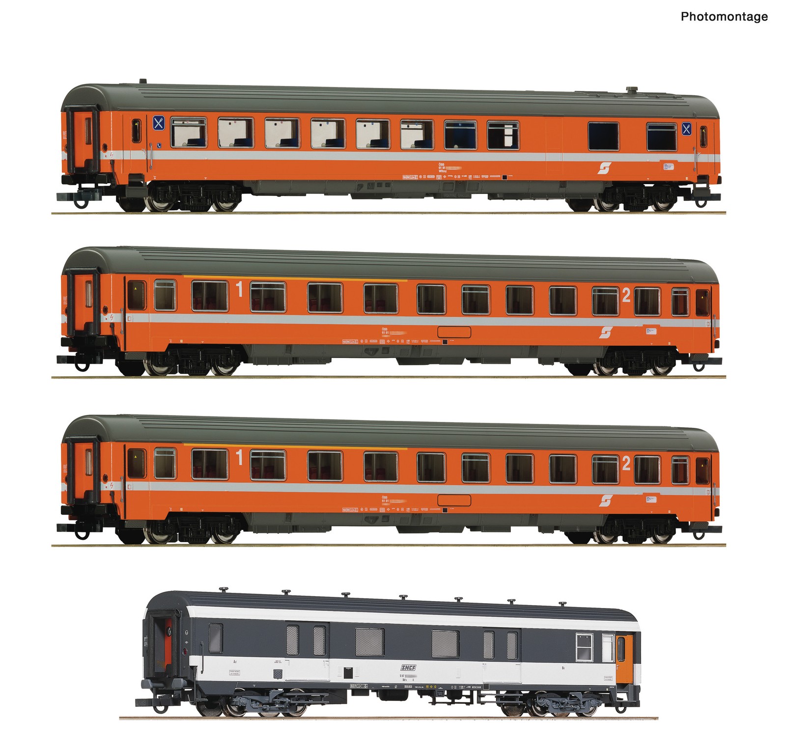 Roco 6200077  4er Set Arlberg-Express #1 DC