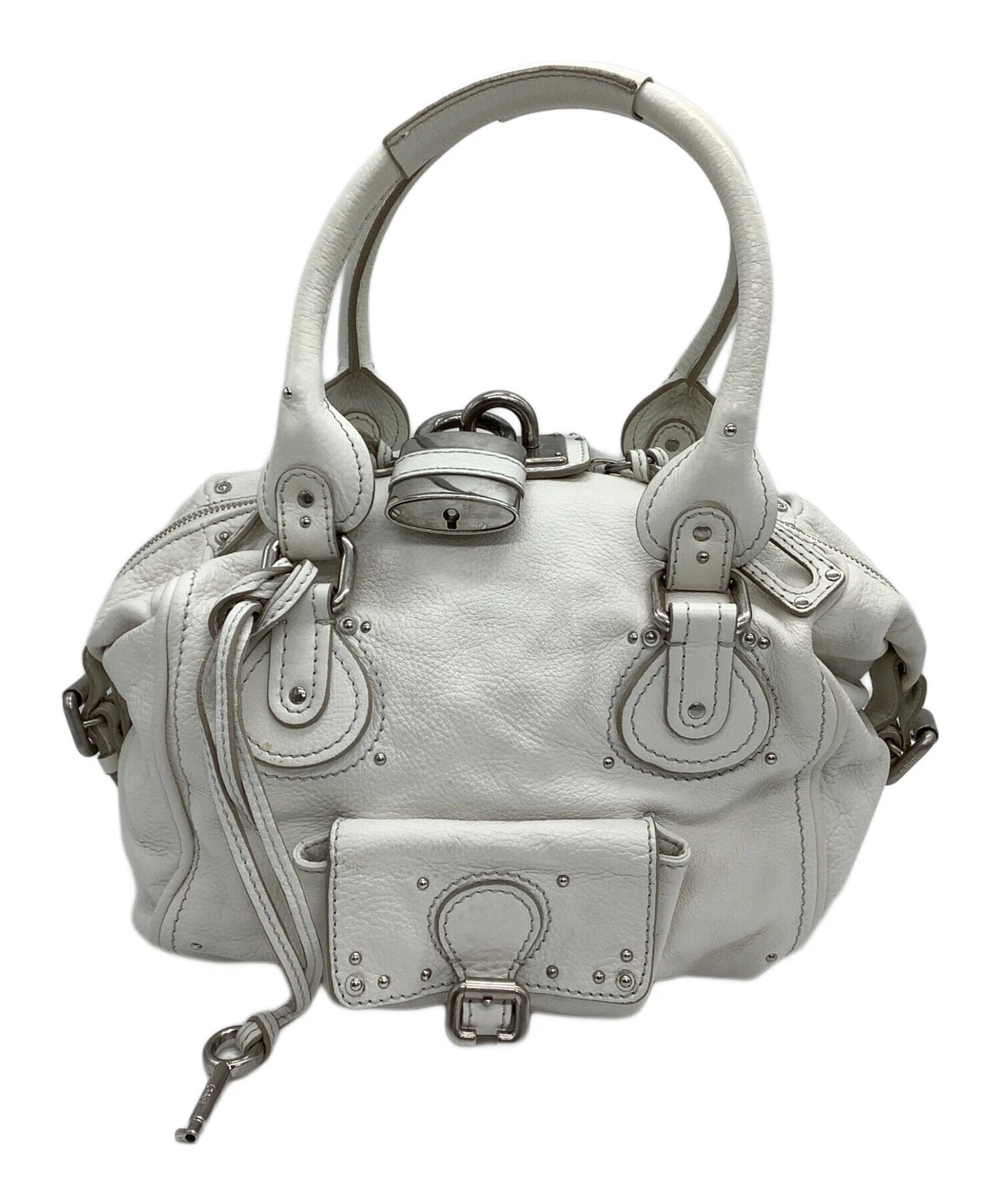Chloe — Chloe Paddington White Handbag #TFB2942