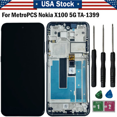 New LCD Display Touch Screen Digitizer Assembly +Frame For Nokia X100 5G TA-1399