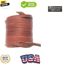 Lace Lacing Leather Topgrain Latigo Medium Saddle Brown 12 Feet 2 Pieces