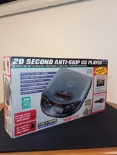 NEW VTG Lenoxx Sound Portable Music CD Player With Car Adapter Bass Boost