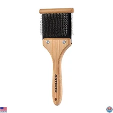 Artero Nature Collection Double Flexible Brush 2-in-1, Size M, Pet Grooming Tool