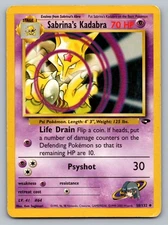 Pokemon TCG Gym Challenge Sabrina's Kadabra 058/132