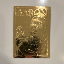 Bleachers 23 Karat Gold Hank Aaron Home Run King 755 Classic Baseball Card #433