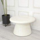 Ex Display Pavia Off white Cream Concrete Coffee Table by Gallery Direct