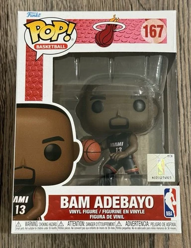 Funko Pop! NBA Basketball - Bam Adebayo #167 Miami Heat
