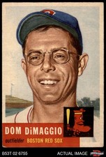 1953 Topps #149 Dom DiMaggio Red Sox DOUBLE-PRINT 4 - VG/EX