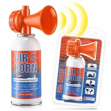 2 Pack Large Air Horn for Safety 3.5oz, 122dB Very Loud Marine Air Horn for B...