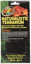 18x18 Black VIVARIUM Mesh Layer for Terrarium Substrate Drainage and Separation