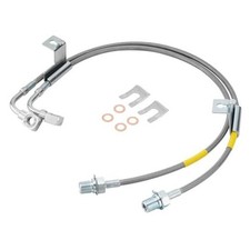 2PCS Front Stainless Steel Brake Lines 89360S Compatible with Chevy GMC