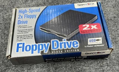SmartDisk High Speed 2x External USB Floppy Drive   Black Edition