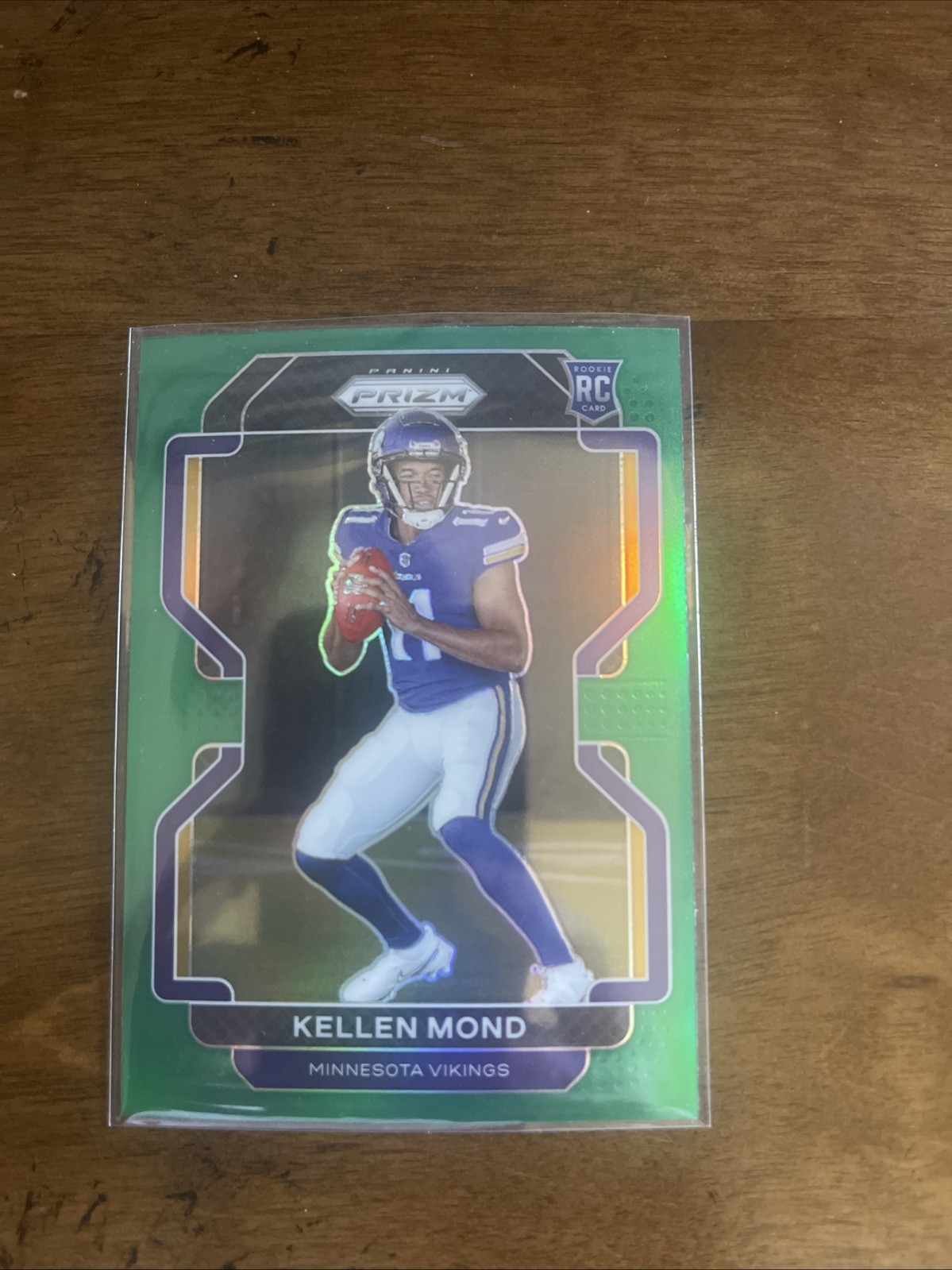 2021 Panini Prizm Kellen Mond RC Green Prizm #351 Minnesota Vikings Rookie