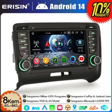 8-Core 64GB DAB+ Android 14 Autoradio CarPlay Für AUDI TT MK2 CarPlay Wifi OBD2