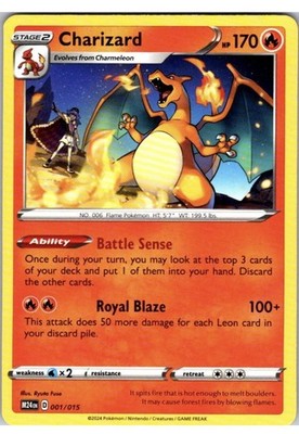 Charizard 001/015 Promo McDonald's Promos 2024 Pokemon Near Mint