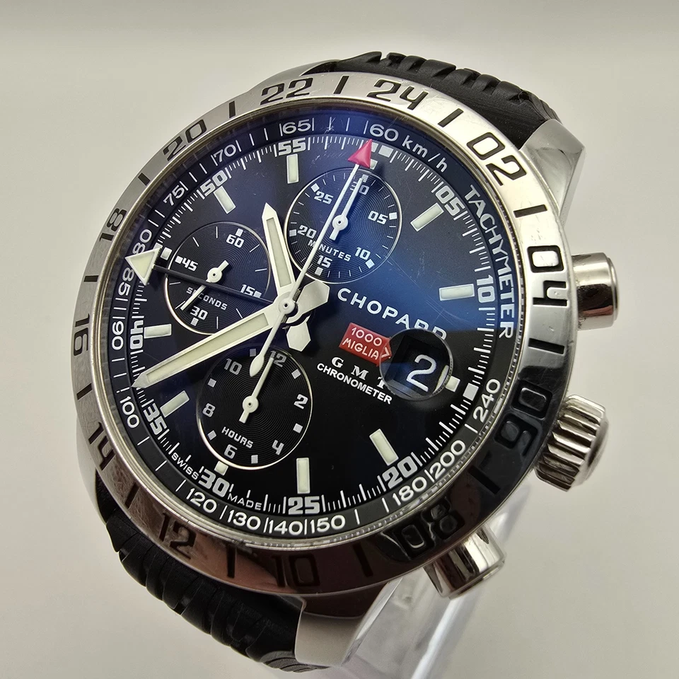 RELOJ HOMBRE CHOPARD MILLE MIGLIA GMT 8992 ACERO CRONÓGRAFO SUIZO FECHA AUTOMÁTICA. Foto 2 de 4