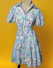 Kate Spade Shoreside Ditsy Floral Shirtdress Classic Preppy Mini Sz Small