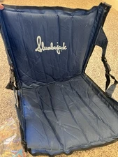 Slumberjack Self Inflating Portable Chair Navy Blue Camping