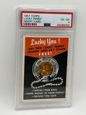 1957 Topps Baseball Lucky Penny Insert Card PSA VG-EX 4