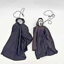 Vintage Fun-World Scream Ghost Face 13   Witch Hanging Halloween Decorations