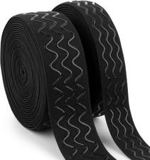 Silicone Gripper Elastic Band Non-Slip Elastic Band Black Silicone Gripper Ta...