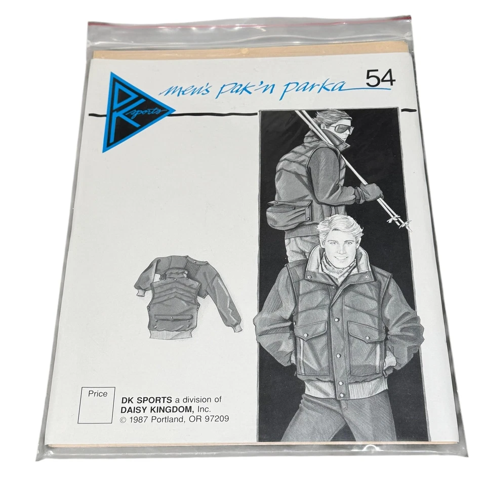 Vintage Daisy Kingdom DK Sports Ski Wear Sewing Pattern Lot 6 1980s Jackets Set - Image 2 of 4